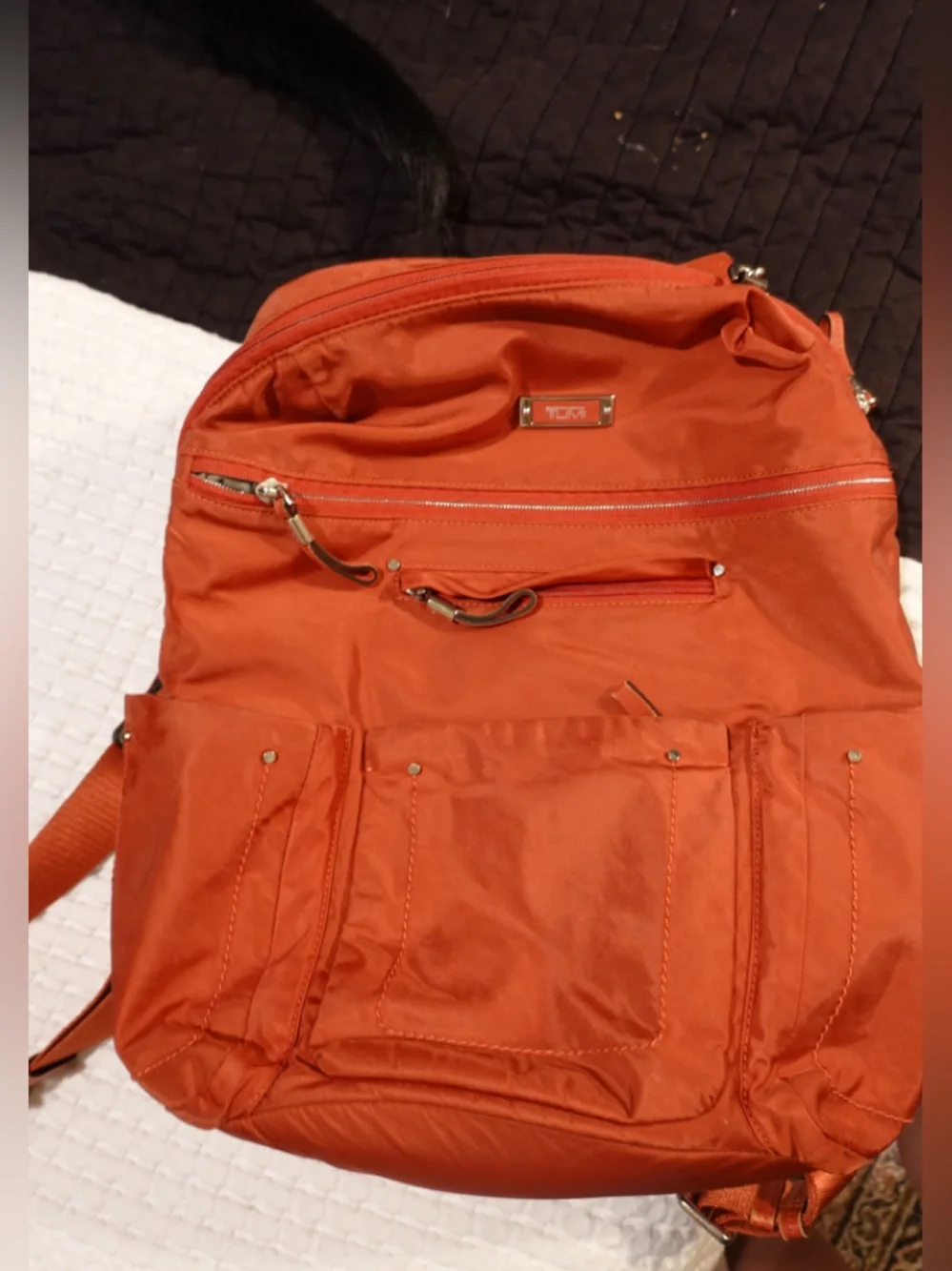 Tumi Voyageur Calais - orange backpack - Picture 4 of 6